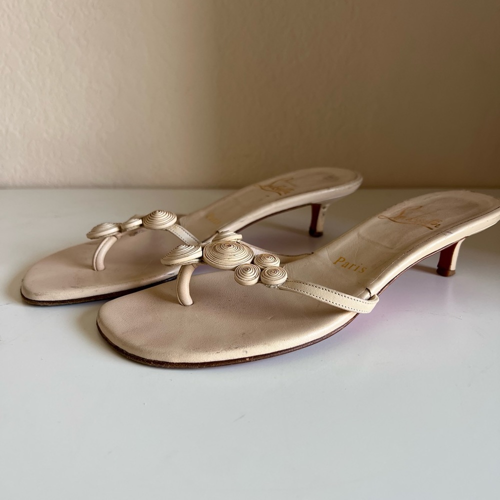Christian Louboutin Kitten Heel Sandal
